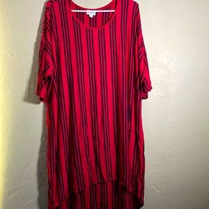 High/low Lularoe Red and Black Tunic